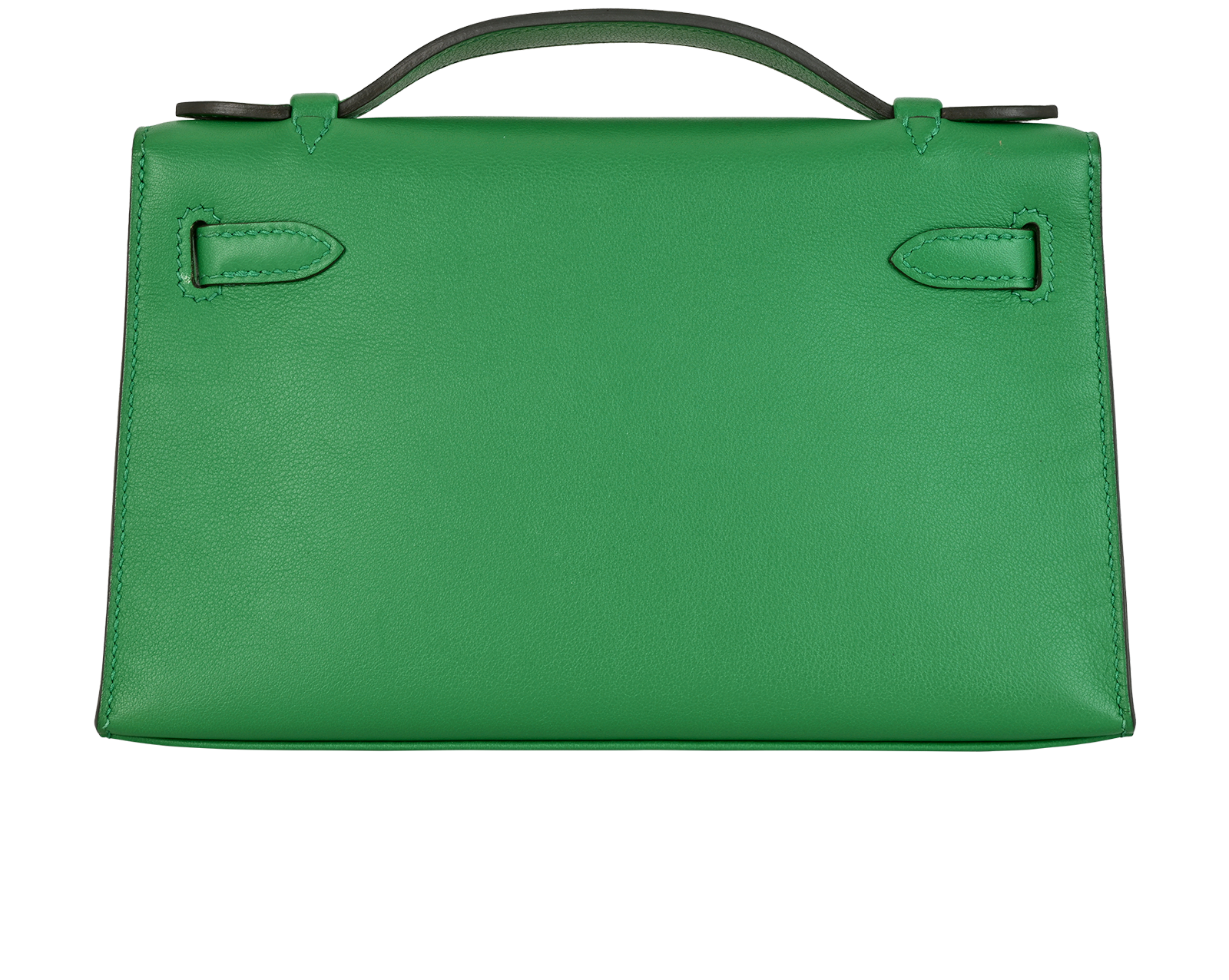 Kelly Pochette In Swift Vert Vertigo, &pound;12,000, Green, Leather, Back view